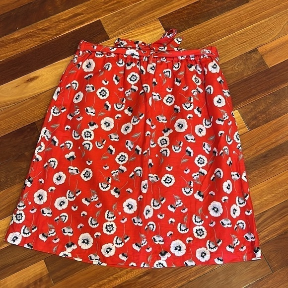 ⭐️ New 2 Piece Bundle J Crew Printed pull-on bow midi skirt XL & J Jill Top - Picture 5 of 12